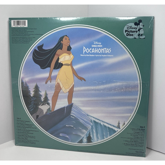 Disney Pocahontas Picture Disc Soundtrack NEW Vinyl LP - Picture 3 of 3